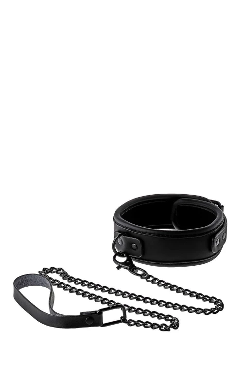 obroża BLAZE COLLAR AND LEASH BLACK