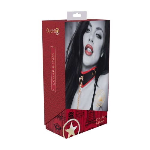 obroża Milan Collection Black/Red