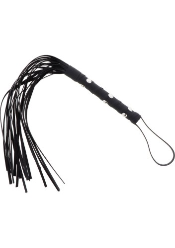 pejcz Short Studded Flogger Whip Black