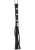 pejcz Short Studded Flogger Whip Black