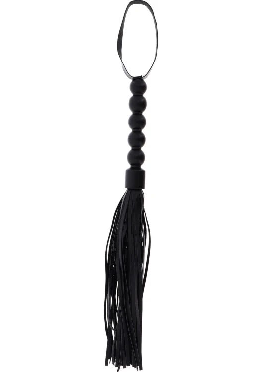 pejcz Short Beaded Flogger Whip Black