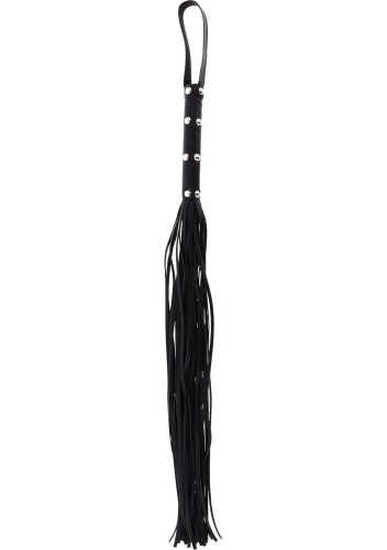 pejcz Long Studded Flogger Whip Black