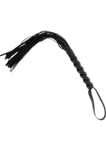 pejcz Long Beaded Flogger Whip Black