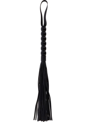 pejcz Long Beaded Flogger Whip Black