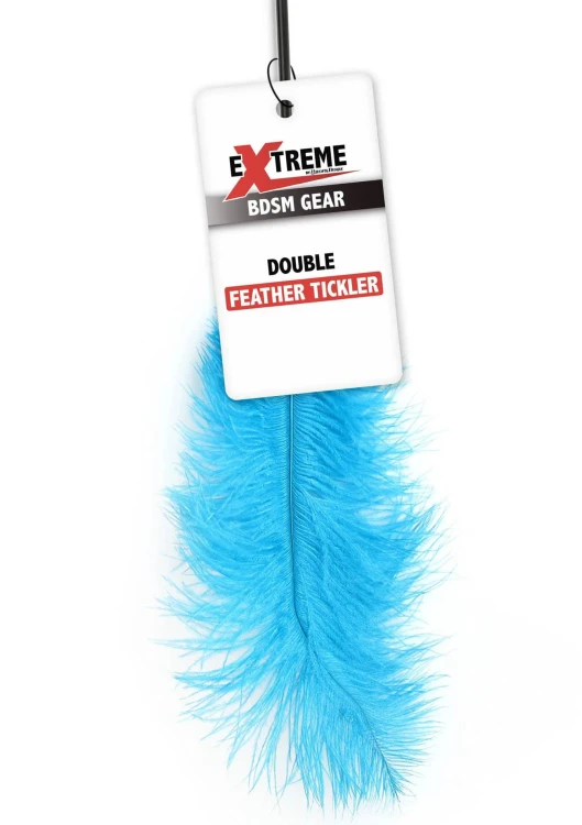 piórko Double Feather Tickler Blue
