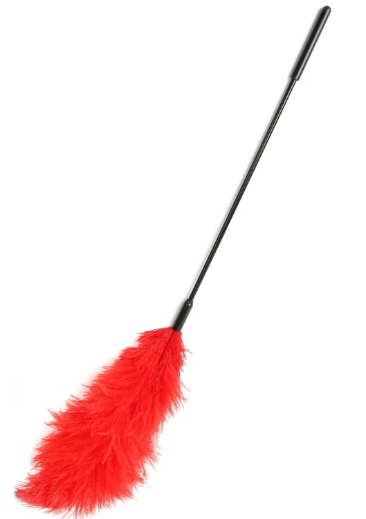 piórko Double Feather Tickler Red