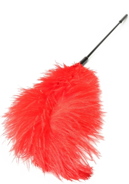 piórko Double Feather Tickler Red