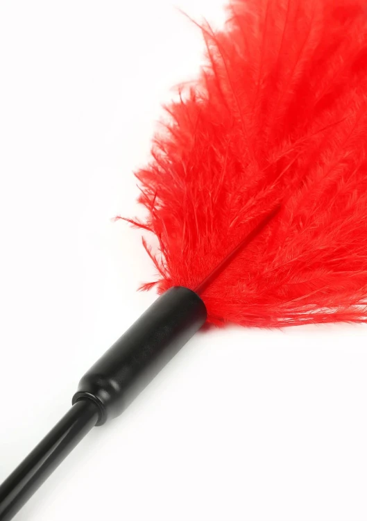 piórko Double Feather Tickler Red
