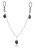 zaciski Nonpierce Nipple Chain Jewelry Black