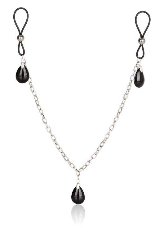 zaciski Nonpierce Nipple Chain Jewelry Black