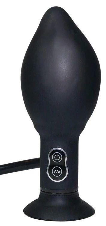 korek True Black Vibrating Butt Plug