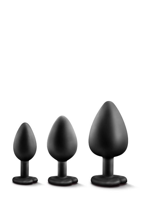 zestaw korków analnych LUXE BLING RED GEMS