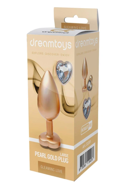 korek GLEAMING LOVE MATTE GOLD LARGE