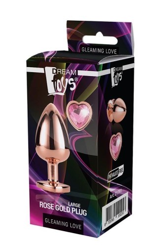korek GLEAMING LOVE ROSE GOLD LARGE