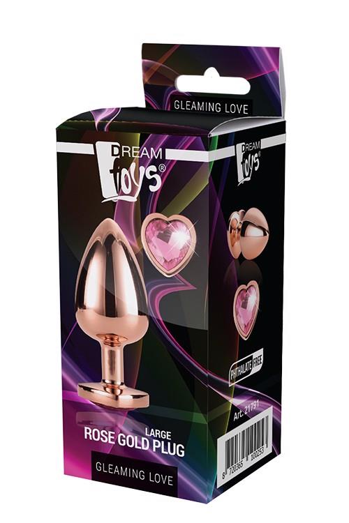 korek GLEAMING LOVE ROSE GOLD LARGE