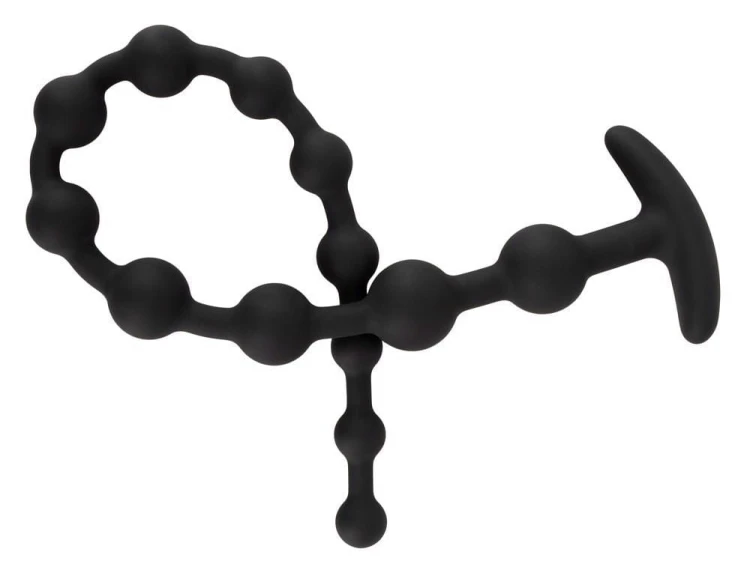 koraliki analne Black Velvets Anal Beads Silic