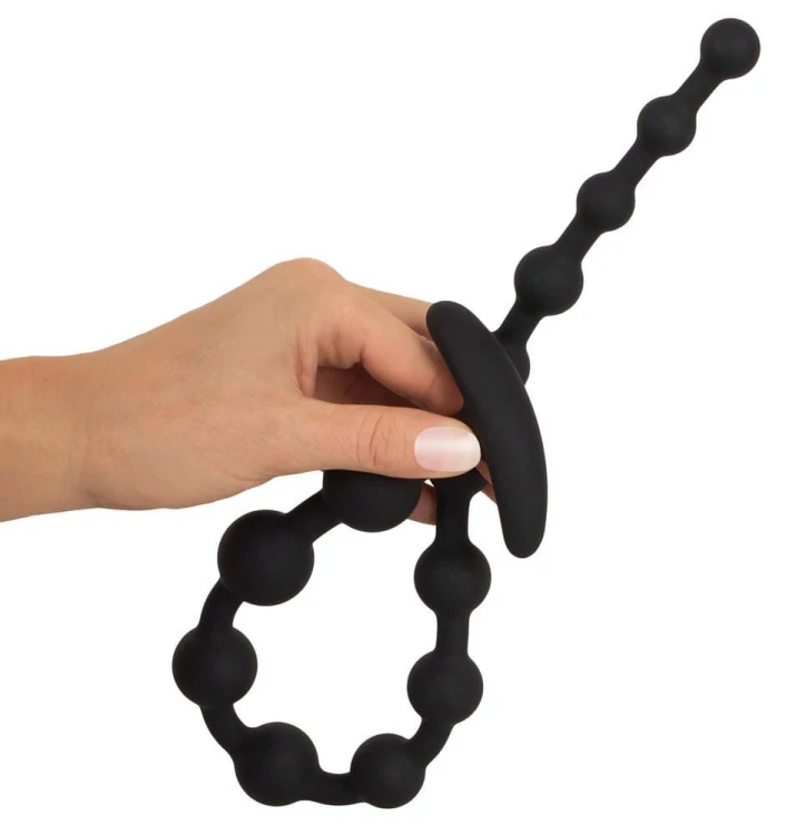 koraliki analne Black Velvets Anal Beads Silic