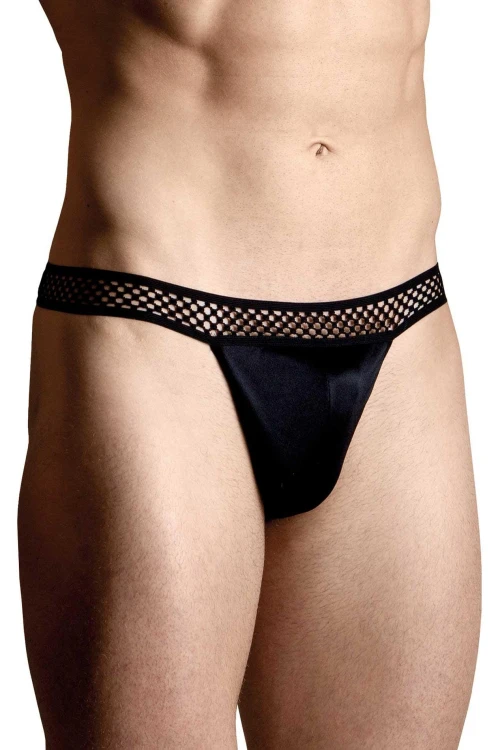 jockstrapy Mens Thongs black XL