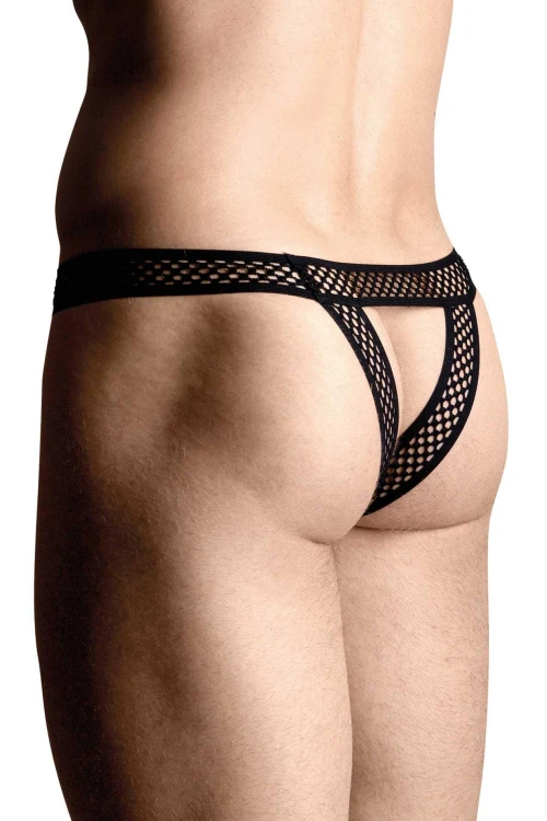 jockstrapy Mens Thongs black XL