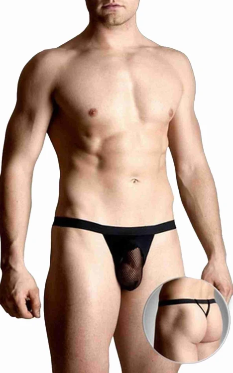 stringi Mens thongs black M/L