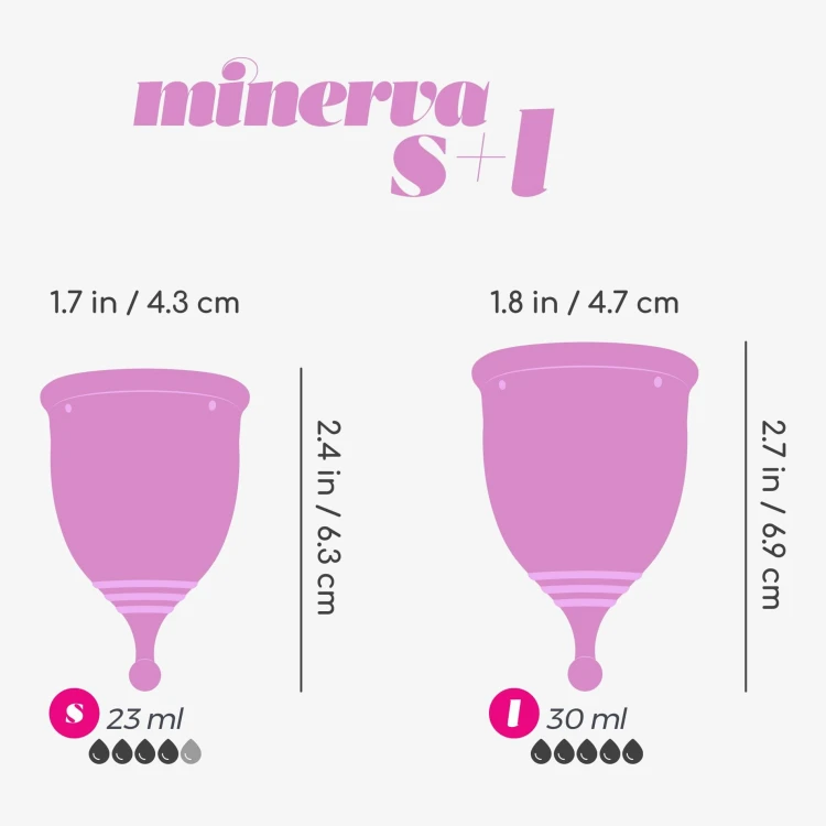 zestaw kubeczków  MINERVA S + L