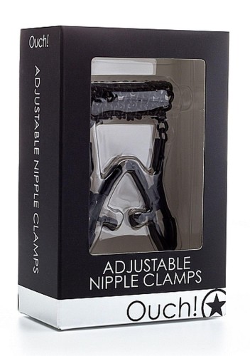 klamerki Adjustable Nipple Clamps Black Ouch!