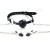 klamerki z kneblem Breathable ball gag with adjustable nipple clamp