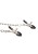 klamerki z obrożą Velcro Collar With Nipple Clamps  With Adjustable Straps