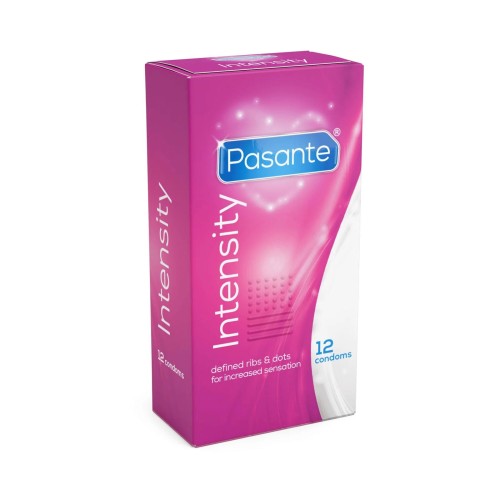 prezerwatywy Pasante Ribs & Dots/Intensity Condoms 12 sztuk