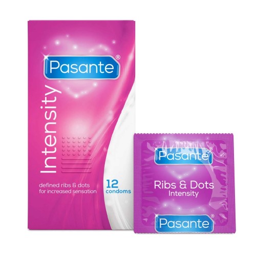 prezerwatywy Pasante Ribs & Dots/Intensity Condoms 12 sztuk