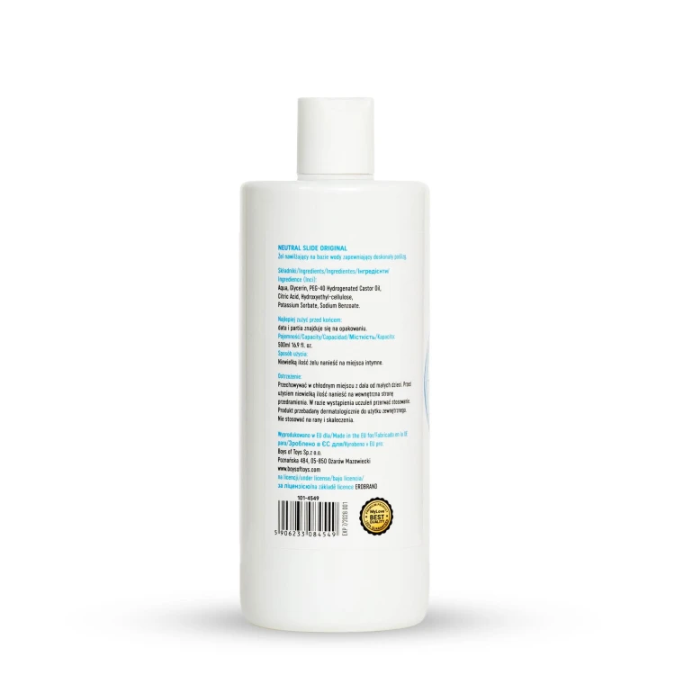 żel bezzapachowy MyLove Neutral Slide Original 500 ml