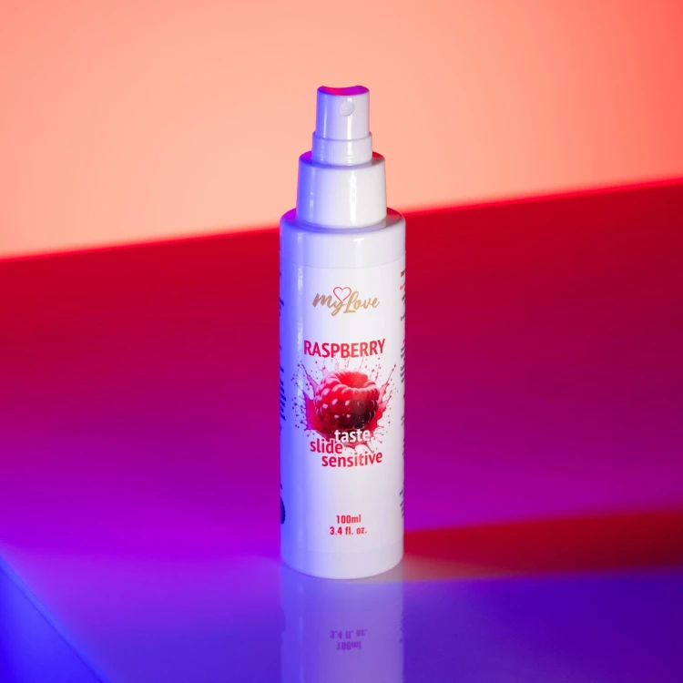 żel malinowy MyLove Taste Slide Sensitive Raspberry  100 ml