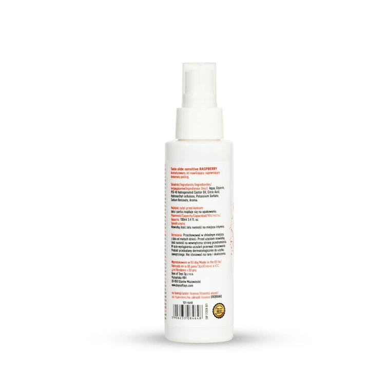 żel malinowy MyLove Taste Slide Sensitive Raspberry  100 ml