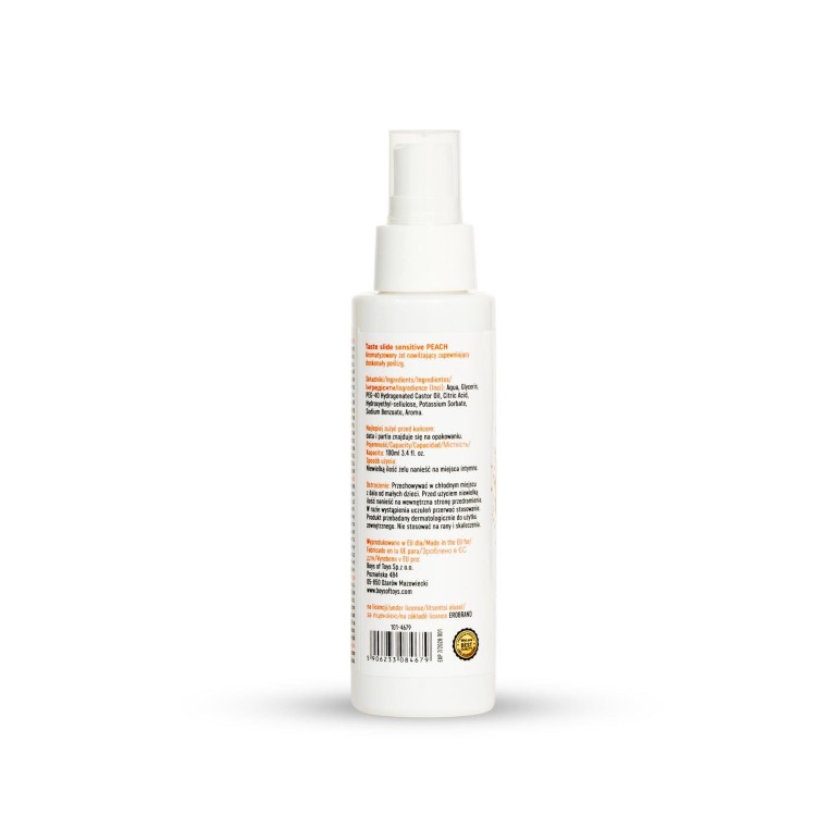 żel brzoskwiniowy MyLove Taste Slide Sensitive Peach 100 ml