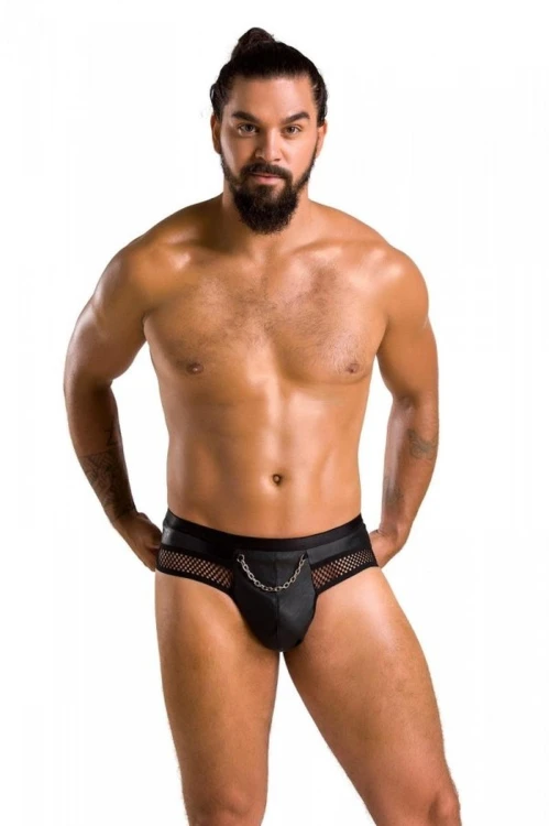 jockstrapy Passion SLIP OPEN TOM black XXL/XXXL