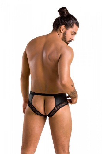 jockstrapy Passion SLIP OPEN TOM black S/M