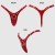 stringi  z mocowaniem dilda RED GLOSSY