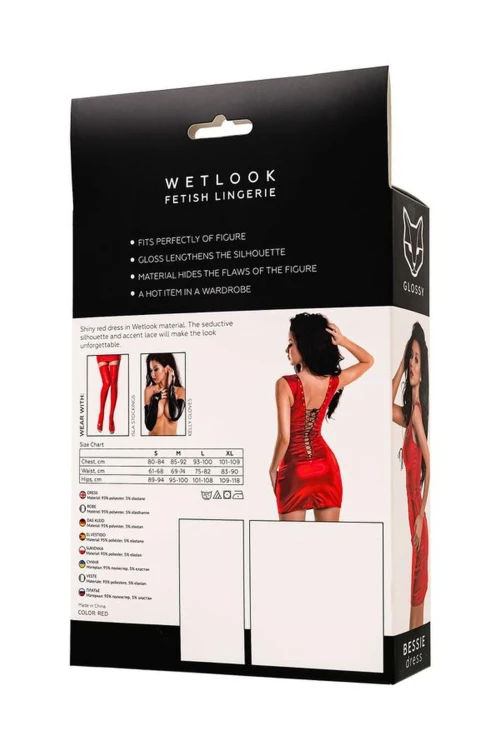 sukienka Glossy Bessie dress red M