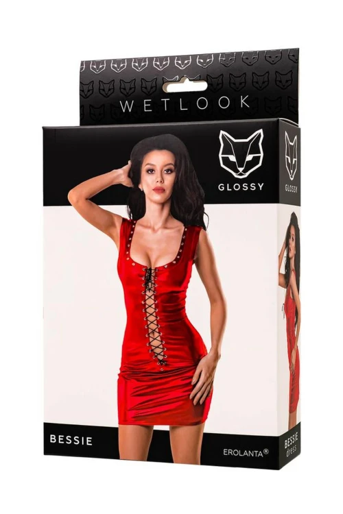 sukienka Glossy Bessie dress red XL