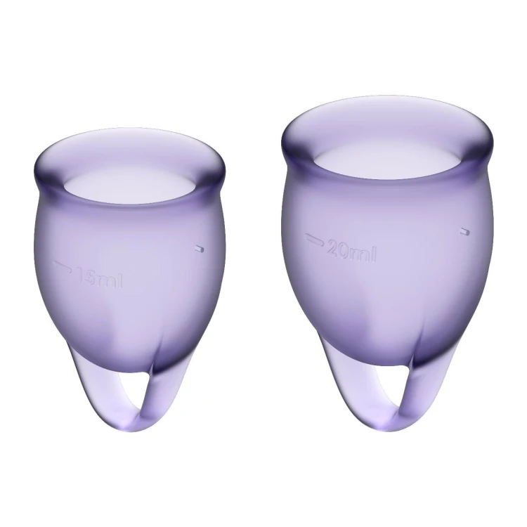komplet kubeczków menstruacyjnych  Feel Confident Menstrual Cup Lila