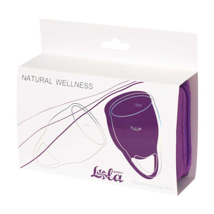 komplet kubeczków menstruacyjnych Cups Kit Natural Wellness Tulip