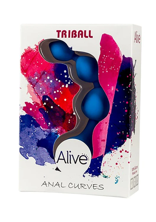 sonda analna Dildo Silic Triball  Amuse-G Blue