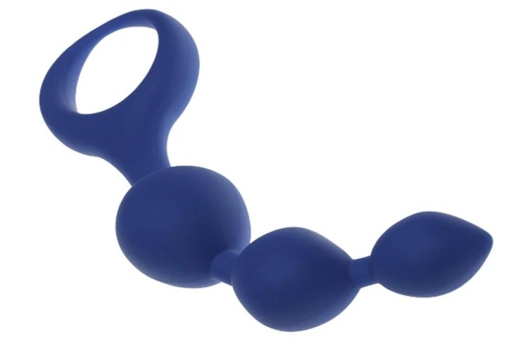 sonda analna Dildo Silic Triball  Amuse-G Blue