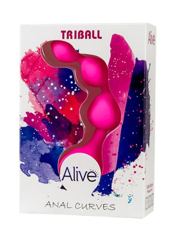 sonda analna Dildo Silic Triball  Amuse-G Pink