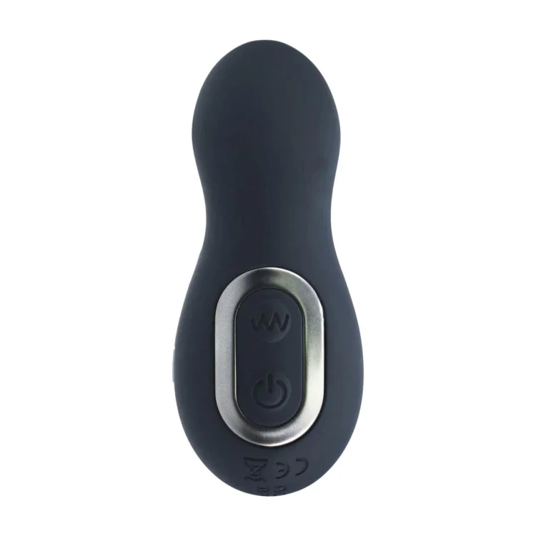 masażer Vibrating and Thrusting Silicone Prostate Massager Black