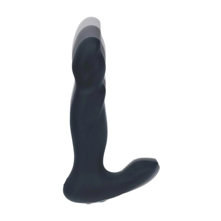 masażer Vibrating and Thrusting Silicone Prostate Massager Black