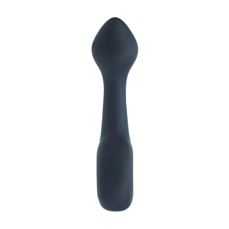 masażer Vibrating Bulb Silicone Prostate Massager with Loop Black