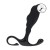 masażer Rippled with Hard Loop Silicone Prostate Massager Black L
