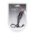 masażer Rippled with Hard Loop Silicone Prostate Massager Black L