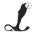 masażer Rippled with Hard Loop Silicone Prostate Massager Black M